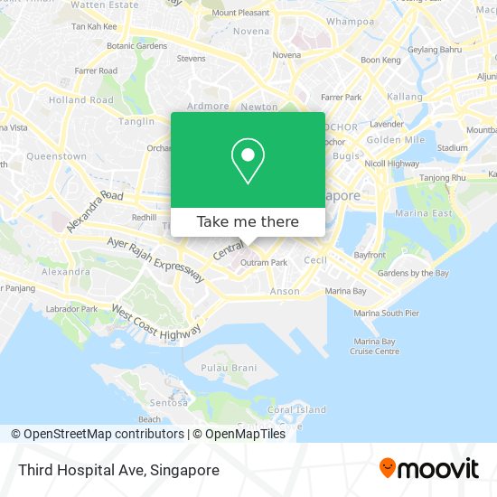 Third Hospital Ave map