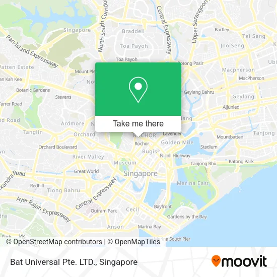 Bat Universal Pte. LTD. map
