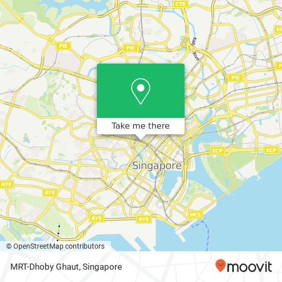 MRT-Dhoby Ghaut map