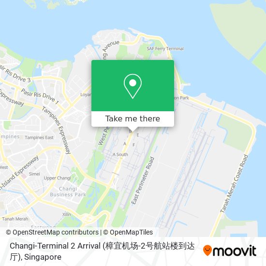 Changi-Terminal 2 Arrival (樟宜机场-2号航站楼到达厅)地图