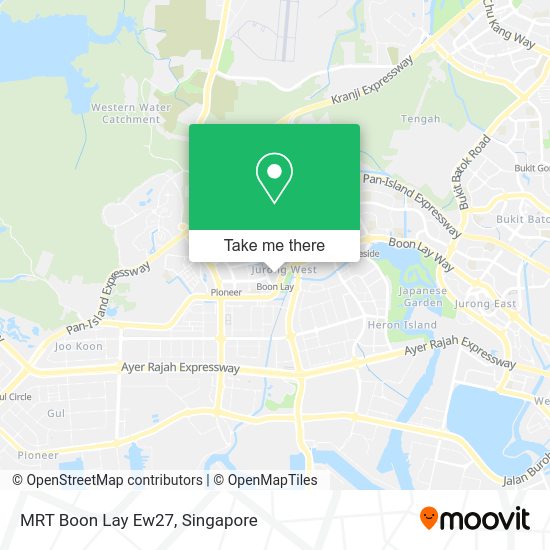 MRT Boon Lay Ew27 map