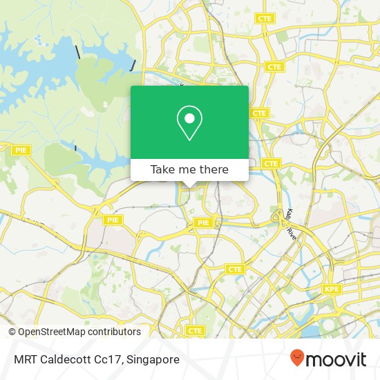 MRT Caldecott Cc17地图