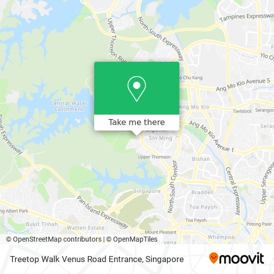 Treetop Walk Venus Road Entrance map