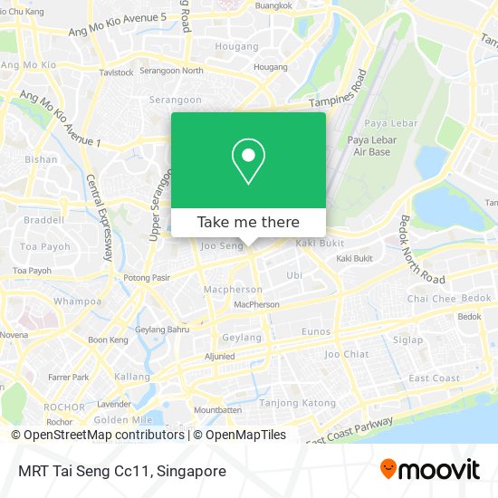 MRT Tai Seng Cc11地图