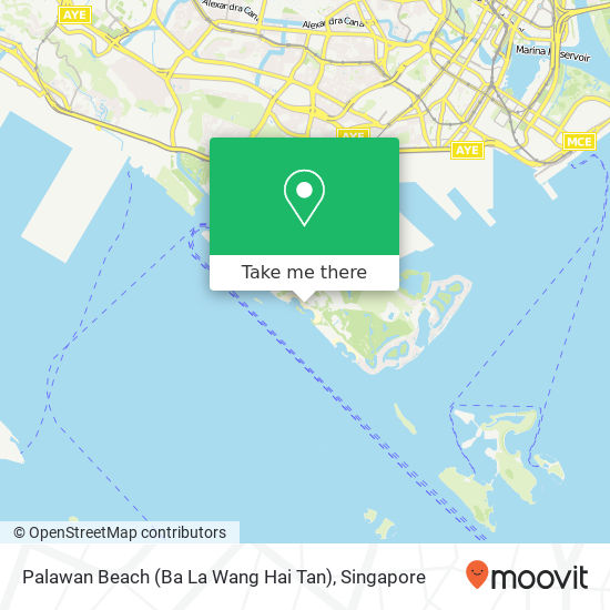 Palawan Beach (Ba La Wang Hai Tan) map