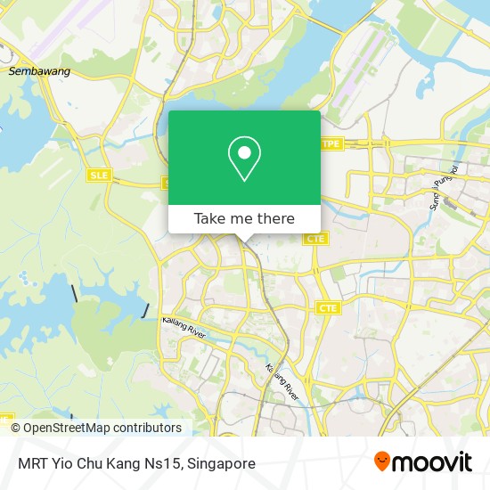 MRT Yio Chu Kang Ns15 map
