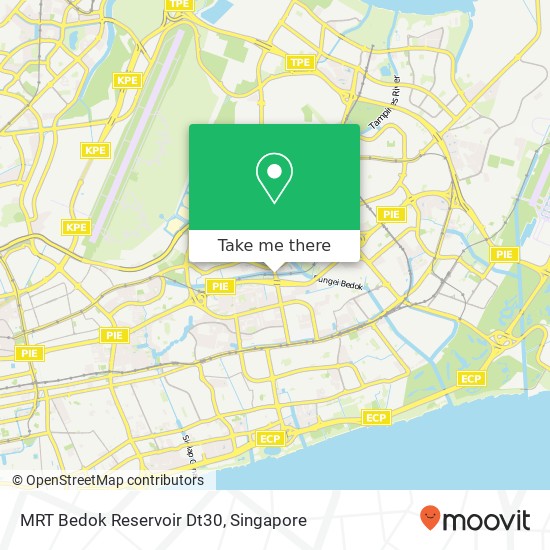 MRT Bedok Reservoir Dt30地图