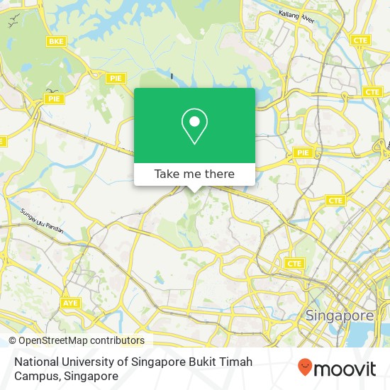 National University of Singapore Bukit Timah Campus地图