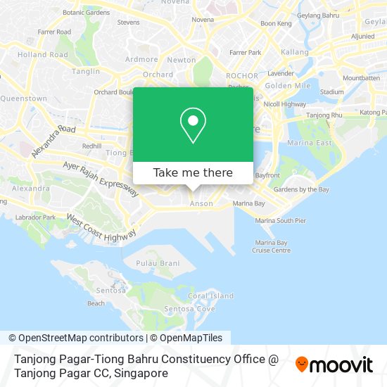 Tanjong Pagar-Tiong Bahru Constituency Office @ Tanjong Pagar CC地图