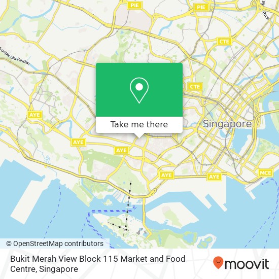 Bukit Merah View Block 115 Market and Food Centre map