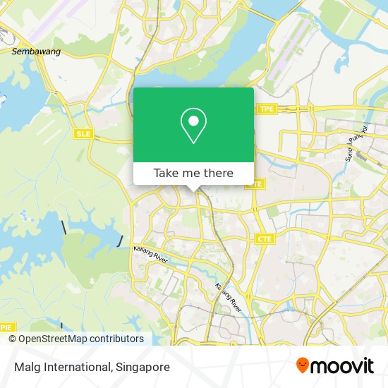 Malg International map