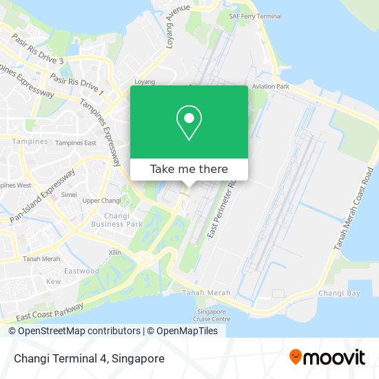 Changi Terminal 4 map