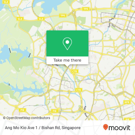 Ang Mo Kio Ave 1 / Bishan Rd地图