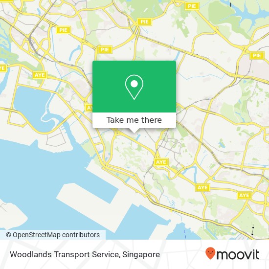 Woodlands Transport Service map