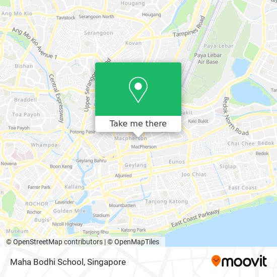 Maha Bodhi School map