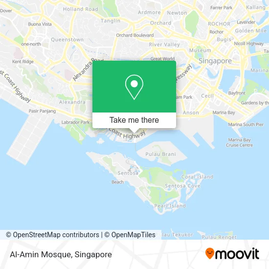 Al-Amin Mosque map