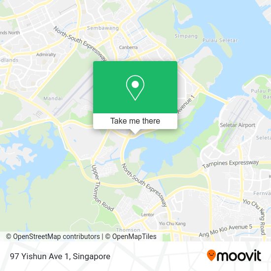 97 Yishun Ave 1 map