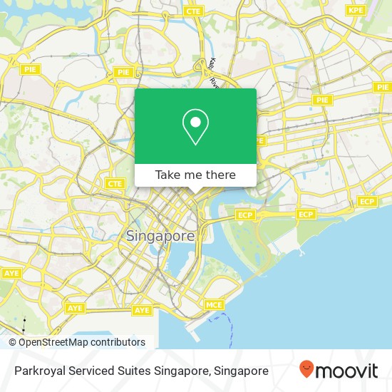 Parkroyal Serviced Suites Singapore map