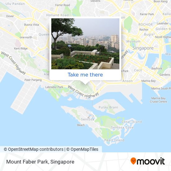 Mount Faber Park map