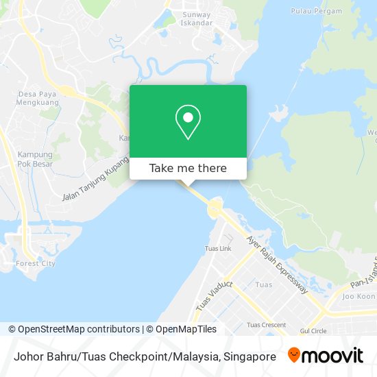 Johor Bahru / Tuas Checkpoint / Malaysia map