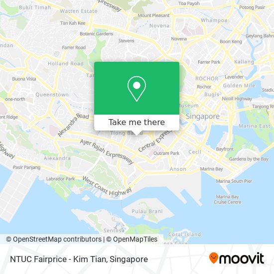 NTUC Fairprice - Kim Tian map
