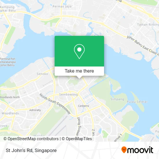 St John's Rd map