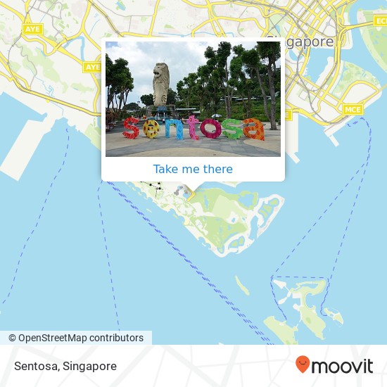 Sentosa map