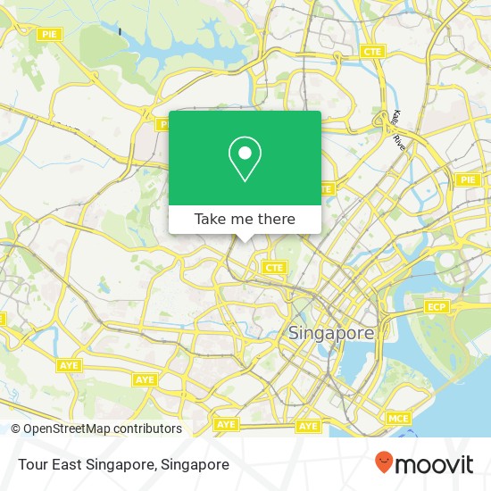 Tour East Singapore map