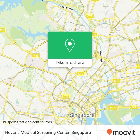 Novena Medical Screening Center map
