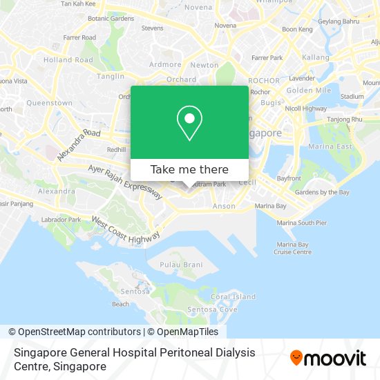 Singapore General Hospital Peritoneal Dialysis Centre map