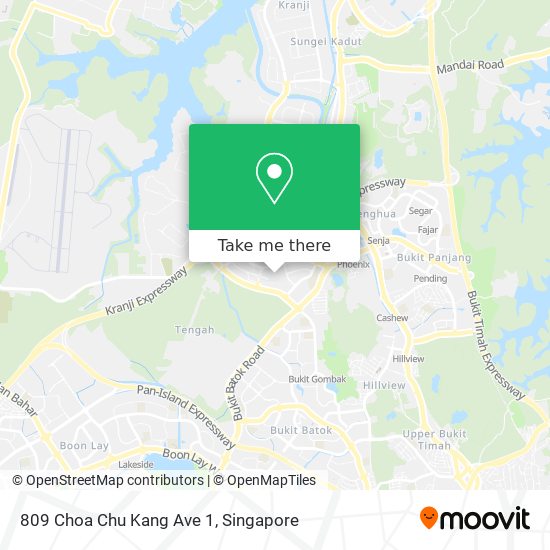 809 Choa Chu Kang Ave 1 map