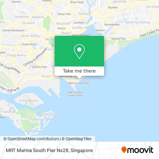 MRT Marina South Pier Ns28 map