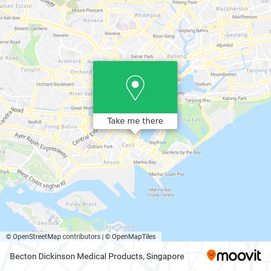 Becton Dickinson Medical Products map
