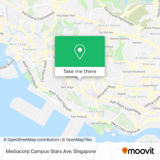 Mediacorp Campus Stars Ave map