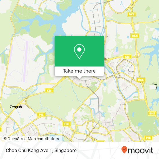 Choa Chu Kang Ave 1 map