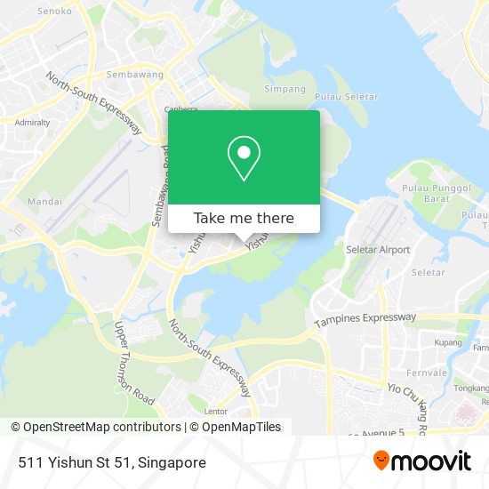 511 Yishun St 51 map