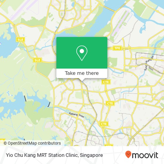 Yio Chu Kang MRT Station Clinic map