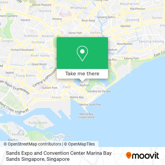 Sands Expo and Convention Center Marina Bay Sands Singapore map