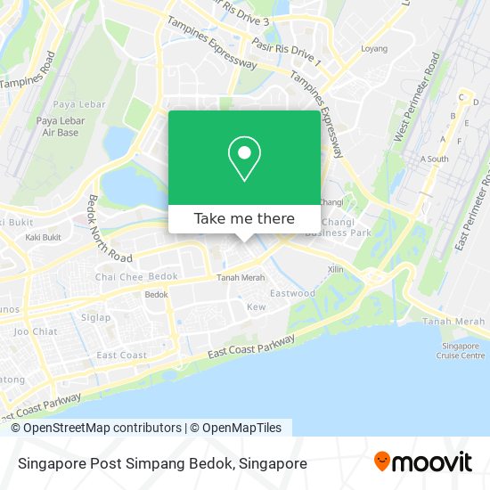 Singapore Post Simpang Bedok map