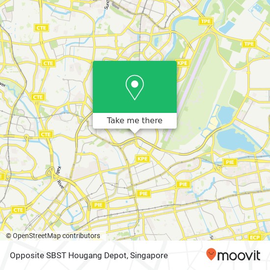 Opposite SBST Hougang Depot地图