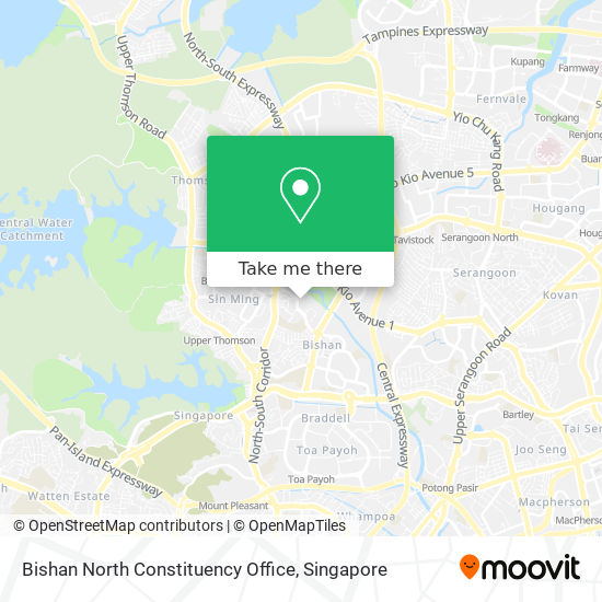 Bishan North Constituency Office map