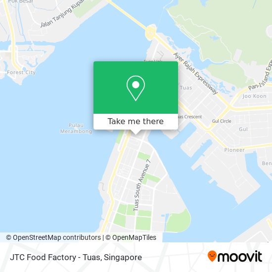 JTC Food Factory - Tuas map