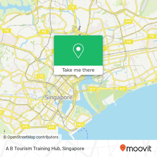 A B Tourism Training Hub map