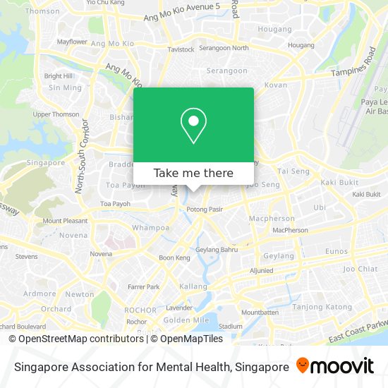 Singapore Association for Mental Health map