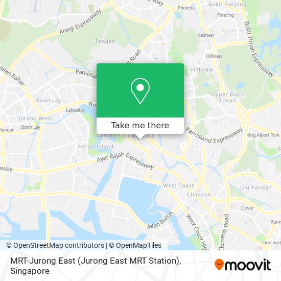 MRT-Jurong East map