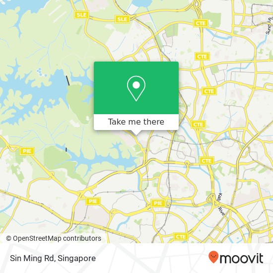 Sin Ming Rd map