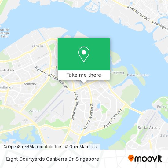 Eight Courtyards Canberra Dr map