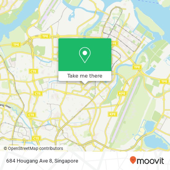 684 Hougang Ave 8 map
