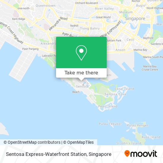 Sentosa Express-Waterfront Station地图