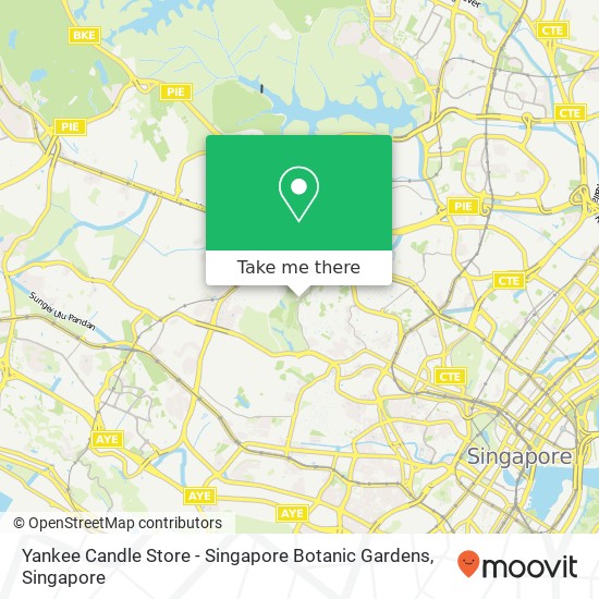 Yankee Candle Store - Singapore Botanic Gardens map